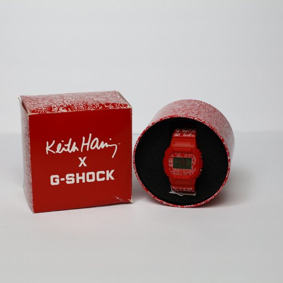 KEITH HARING G SHOCK WATCH RED - LIMITED EDITION